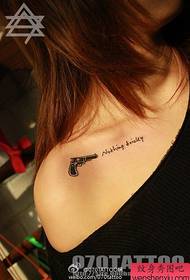Spectacle de tatouage, partage d'un motif de tatouage à l'épaule