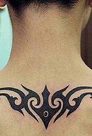 a neck totem tattoo pattern