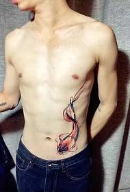 fitness férfi és derék tetoválás mintája nagyon ó