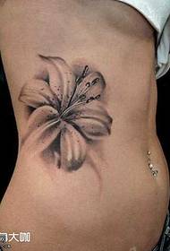 taille bloem tattoo patroon