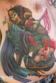 Waist Warrior Tattoo Pattern