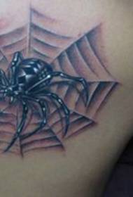 Patrón de tatuaje de araña: Patrón de tatuaje de telaraña de hombro