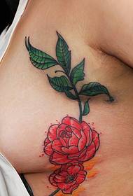 red rose tattoo tattoo above the waist is very sexy
