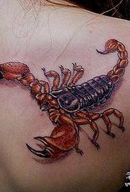 Scorpion Tattoo Pattern: Beauty Shoulder Color Scorpion Tattoo Pattern