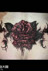 Waist Meat Rose Tattoo pattern