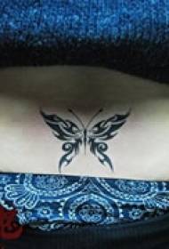 Fashion butterfly waist tattoo