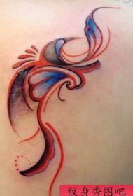 Beauty shoulder color love vine tattoo