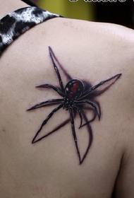 Ženski tatoo vzorec: ramen barva Spider Tattoo vzorec