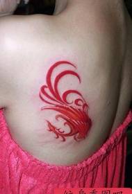 Schoonheid schouder kleur phoenix tattoo