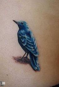 model de tatuaj porumbeu albastru talie
