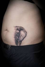 postranný pás osobnosti tetovanie vzor slona