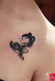 Ink little tiger tattoo pattern