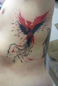Tattoo phoenix male waist phoenix tattoo picture