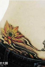 talio lotuso tatuaje ŝablono