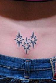 djevojka struka totem zvijezda tetovaža