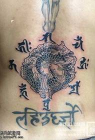 Uzorak tetovaže struka Riba
