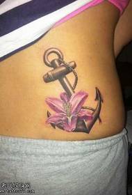 struk sidro u prahu cvijet tetovaža uzorak