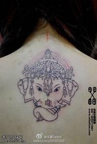 longevity rich elephant tattoo pattern