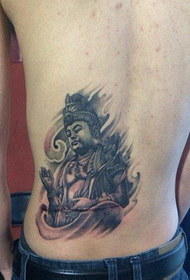 η μέση του ανθρώπου κλασικό τατουάζ Puxian Bodhisattva