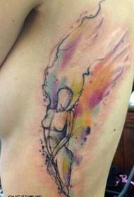 Tinta pinggang wayang pola tato