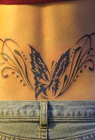 Tatuaggi con farfalle a vita