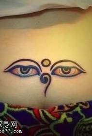 vyötärö Buddha silmä tatuointi malli