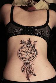 beauty waist fashion good-looking dream catcher tattoo picture