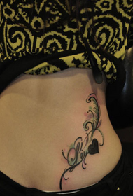 beauty waist trend beautiful letter vine tattoo pattern
