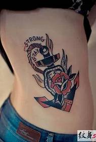 smukke side talje tatoveringsmønster Daquan
