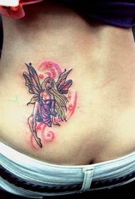 back waist beautiful ink Butterfly Elf Tattoo