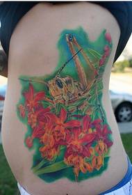 beautiful side waist nice looking color tattoo picture picture