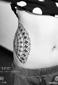 beautiful flower symbol Tattoo pattern