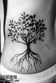 talie tendință populară totem model tatuaj copac