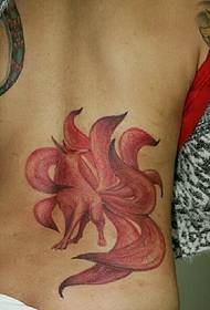 immagine di modello di tatuaggio di volpe a nove code di bell'aspetto della vita di moda 70274-bellezza vita solo bella immagine di modello di tatuaggio farfalla