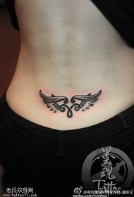 waist wing tattoo pattern