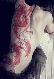 性感妖娆女性腰部纹身