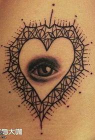 talje kærlighed øje tatovering mønster