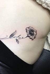 waist with a meaningful personality tattoo