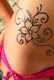 waist flower Tattoo pattern