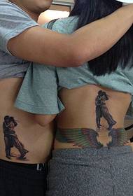 Par sreće portret ličnost tetovaža uzorak