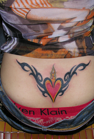 hyvännäköinen sydämenmuotoinen tatuointikuvio 69263-tytön vyötärö söpö kilpikonnatatuointikuvio