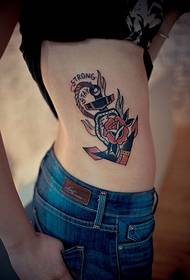 ljepota struk sidro tetovaža uzorak
