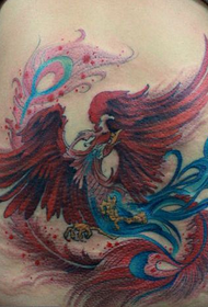 beauty waist beautifully colored phoenix tattoo