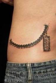 cintura bonica tendència cadena de tatuatges