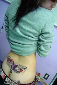 Padrão de tatuagem sexy cintura beleza
