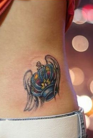 prostitute waist stylish and exquisite crown tattoo pattern