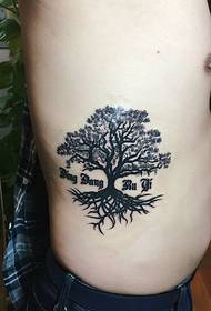 bò ren bwa pèsonalize branch pyebwa Foto Tattoo yo bèl anpil