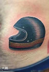 motorcycle hat tattoo pattern