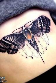 waist a moth tattoo Pattern