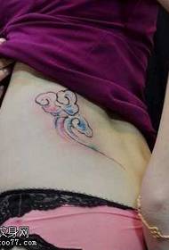 vidukļa tendence - populārs peldošā mākoņa tetovējums